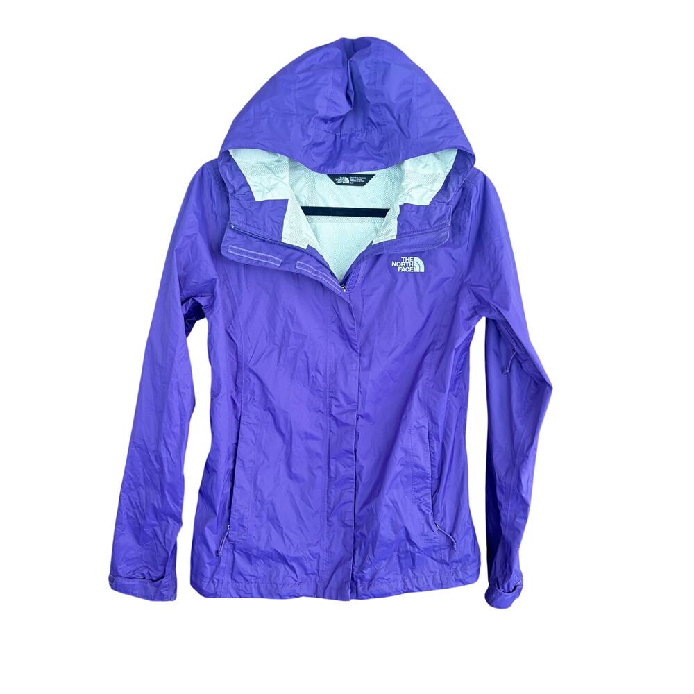 North Face Hooded Rain Jacket S Royal Purple Coat Summit Outdoors Camp Hike